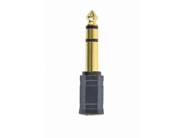 Gembird A-6.35M-3.5F, Passiivinen, Audioadapteri, Musta