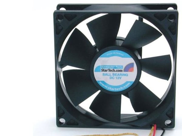 Startech 80x25mm Dual Ball Bearing Computer Case Fan w/ TX3 Connector (FANBOX2) - Systemviftesett - 80 mm