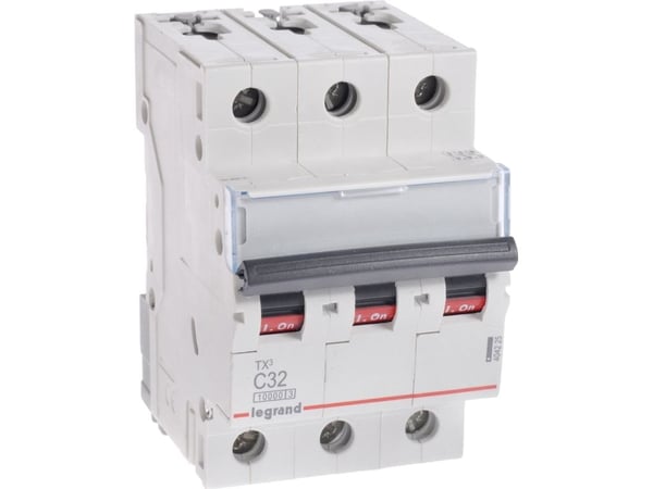 Legrand TX3, Dvärgbrytare, Typ C, IP20, 240 - 415 V