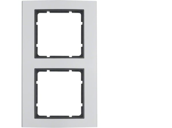 Berker 10123004, Aluminium, Anthracit, Aluminium, Skrueløs, Berker, Mat, 1 stk