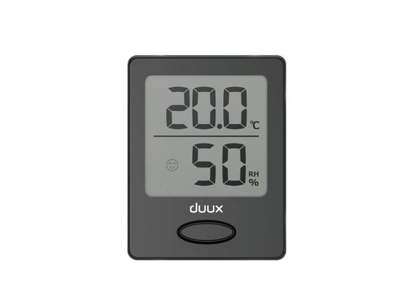 Duux DXHM02, Sisätila, Lämpötila- ja kosteusmittari, Vapaasti seisova, -40 - 60 °C, 10 - 99%, 0,1 °C