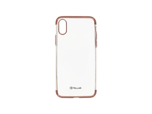 Tellur TLL121233, Etui, Apple, iPhone X, 14,7 cm (5.8"), Rosegull, Gjennomsiktig