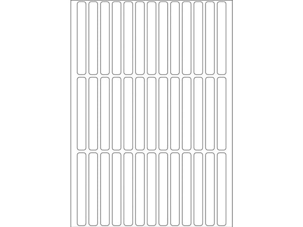 HERMA - Papir - permanent klæbemiddel - hvit - 6 x 50 mm 1248 etikett(r) (32 ark x 39) etiketter