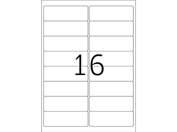 HERMA Premium - Papir - matt - permanent selv-adhesiv - hvit - 99.1 x 33.8 mm 400 etikett(er) (25 ark x 16) laminerte adresseetiketter