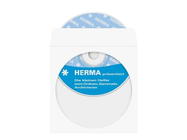 HERMA - CD/DVD-ficka - vit