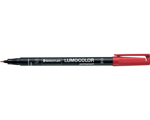 STAEDTLER Lumocolor - Markør - permanent - rød - 0.4 mm - superfin