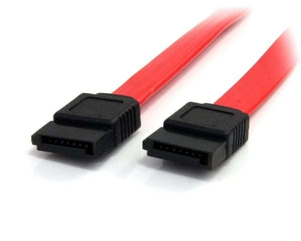 StarTech 12in SATA Serial ATA Cable - SATA cable - Serial ATA 150/300 - SATA (F) to SATA (F) - 1 ft - red - SATA12 - SATA-kabel - Serial ATA 150/30...