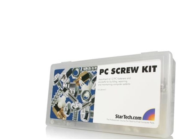 Startech Deluxe Assortment PC Screw Kit - Screw Nuts and Standoffs - Screw kit - PCSCREWKIT - Skruesett