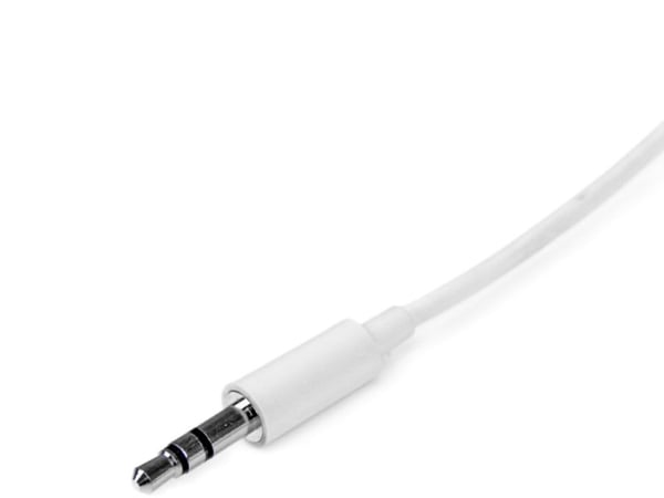 StarTech.com MU2MMMSWH, 3.5mm, Uros, 3.5mm, Uros, 2 m, Valkoinen