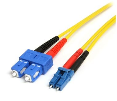 Startech 4m Fiber Optic Cable - Single-Mode Duplex 9/125 - LSZH - LC/SC - OS1 - LC to SC Fiber Patch Cable (SMFIBLCSC4) - Koblingskabel - SC-enkelt...