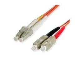 Startech 3m Fiber Optic Cable - Multimode Duplex 62.5/125 - LSZH - LC/SC - OM1 - LC to SC Fiber Patch Cable (FIBLCSC3) - Nettverkskabel - LC multim...