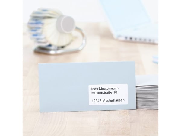 HERMA Premium - paperi - matta - pysyvä itseliimautuva - valkoinen - 88,9 x 33,8 mm 1600 tarraa (100 arkkia x 16) laminoituja osoitetarroja (100 ar...