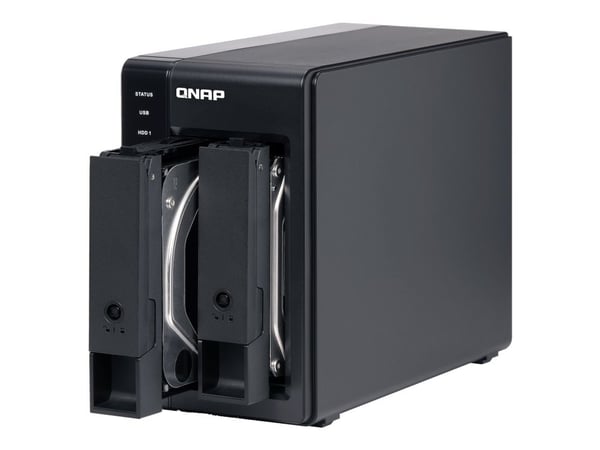 QNAP TR-002 - Harddiskarray - 2 brønner (SATA-600) - USB 3.1 Gen 2 (ekstern)