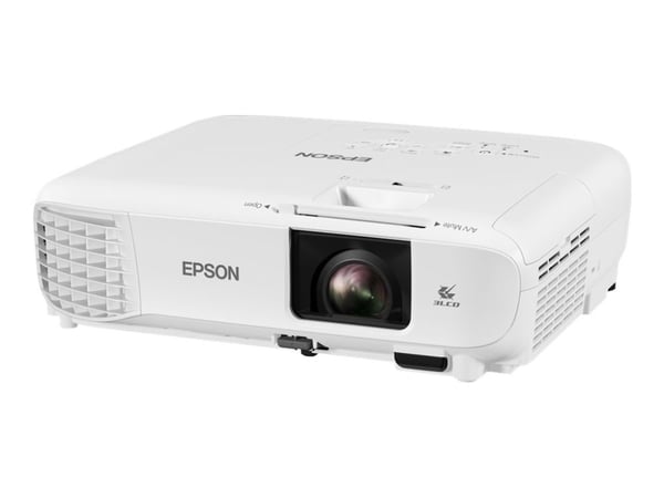 Epson EB-W49 - 3 LCD-projektor - portabel - 3800 lumen (hvit) - 3800 lumen (farge) - WXGA (1280 x 800) - 16:10 - LAN - hvit