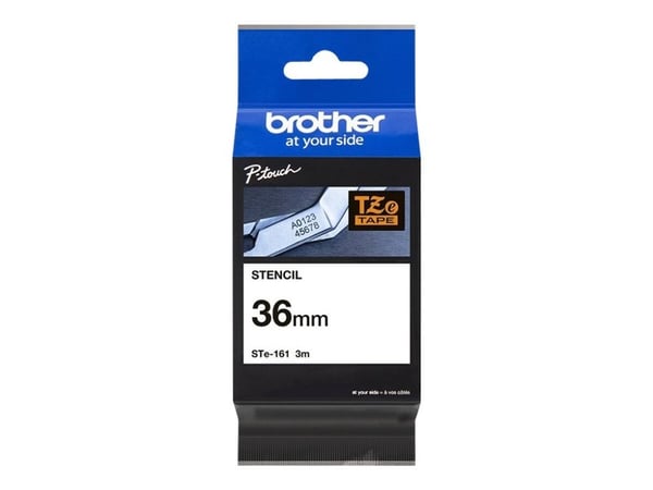 Brother STe-161 - Sort - Rulla (3,6 cm x 3 m) 1 kassette(r) stempeltape - P-Touch PT-3600, PT-9200, PT-9500, PT-9600, PT-9700, PT-9800; P-Touch R R...