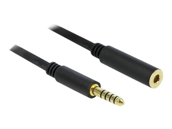 DeLOCK 85796, 4.4mm, Naaras, 4.4mm, Uros, 1 m, Musta