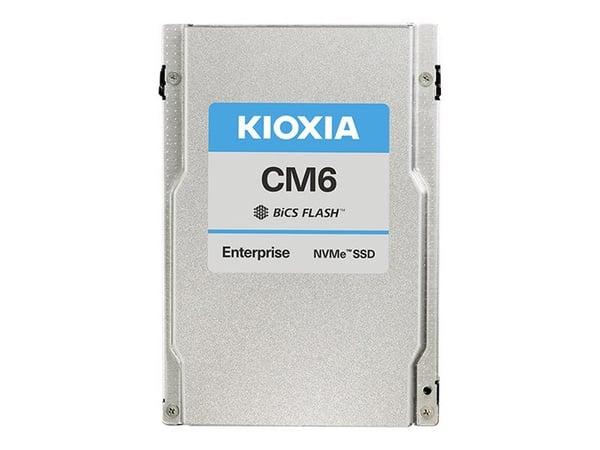KIOXIA CM6-R Series KCM61RUL960G - SSD - Enterprise, Read Intensive - 960 GB - intern - 2.5" - U.3 PCIe 4.0 (NVMe)