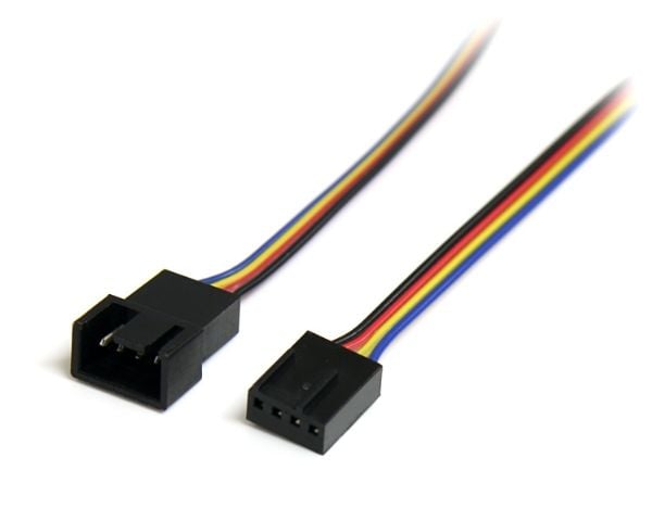 StarTech.com 12in 4 Pin Fan Power Extension Cable - M/F - Fan power extension cable - 4 pin PWM (M) to 4 pin PWM (F) - FAN4EXT12 - Forlengelseskabe...