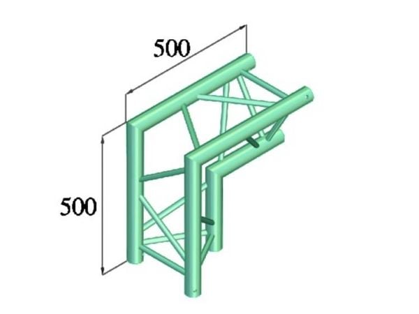 Alutruss TRILOCK 6082AC-25 3-punkts travershjørne 90°