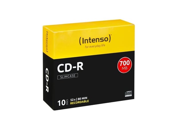 Intenso - 10 x CD-R - 700 MB (80 min) 40x - smalt cover