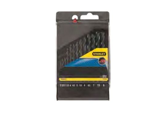Stanley STA56015-QZ, Drill, Metall, Rolled High-Speed Steel (HSS-R), 10 stykker