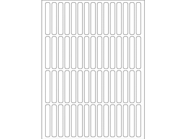 HERMA - Permanet adhesiv - hvit - 5 x 35 mm 1920 etikett(er) (32 ark x 60 merkelapper