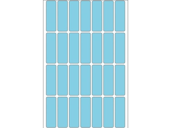 HERMA - Papper - matt - permanent häftning - blå - 13 x 40 mm 896 etikett (er) (32 ark x 28) etiketter