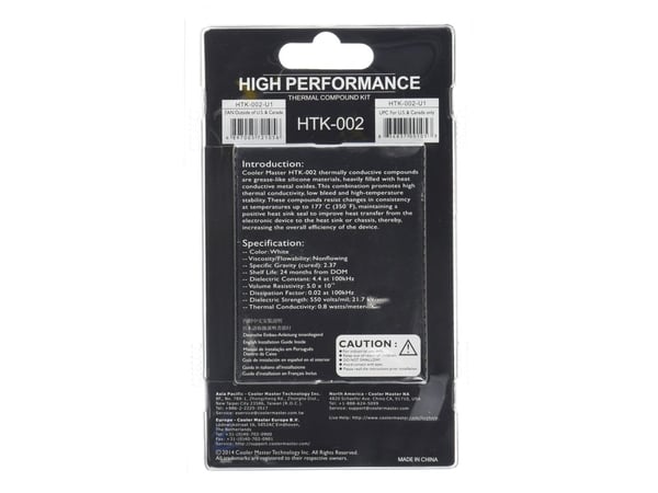 Cooler Master HTK-002-U1 - Termomasse - hvit