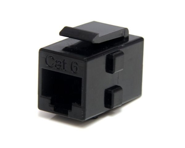 Startech Cat 6 RJ45 Keystone Jack Network Coupler - F/F (C6KEYCOUPLER) - Nettverkkopler - RJ-45 (hunn) til RJ-45 (hunn) - CAT 6 - svart