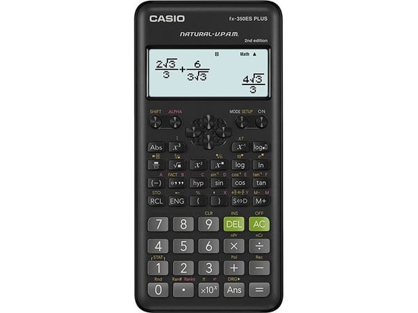 Casio fx-350ES PLUS 2nd edition - Vitenskapelig kalkulator - 10 sifre + 2 eksponenter - batteri