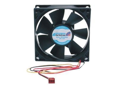 StarTech.com 80x25mm Dual Ball Bearing Computer Case Fan w/ TX3 Connector (FANBOX2) - Fläktsats för system - 80 mm