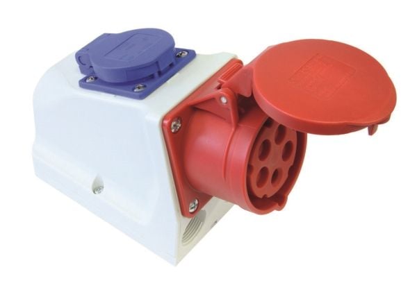 PCE-kaapeli CEE 16A 400V 3P + Z + N + 230V kaapeliruuvilla IP44 9215-6F. PCE-kaapeli CEE 16A 400V 3P + Z + N + 230V kaapeliruuvilla IP44 9215-6F.