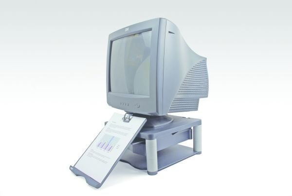 Fellowes Premium Monitor Riser Plus - Monteringskomponent (draglåda) - för LCD-display - grafit - skärmstorlek: 21"