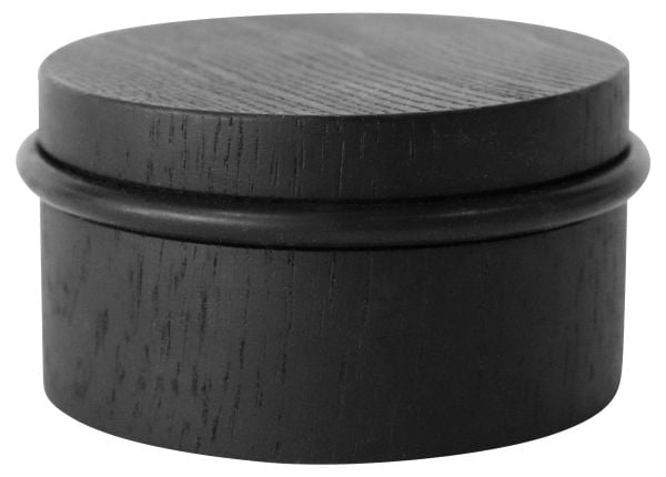 HOME It® rund dørstopper Ø76×45 mm egetræ sort