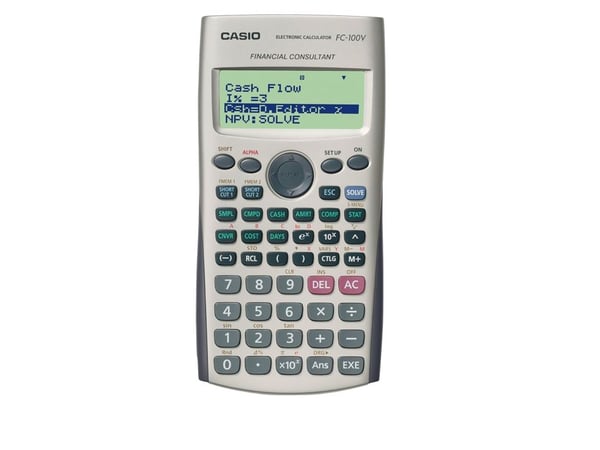 Casio FC-100V - Finansiell kalkulator - 10 sifre + 2 eksponenter - batteri