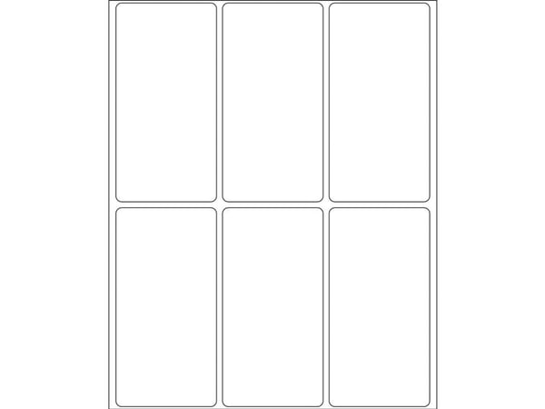 HERMA Movables - Selv-adhesiv - hvit - 34 x 67 mm 192 stk (32 ark x 6) merkelapper