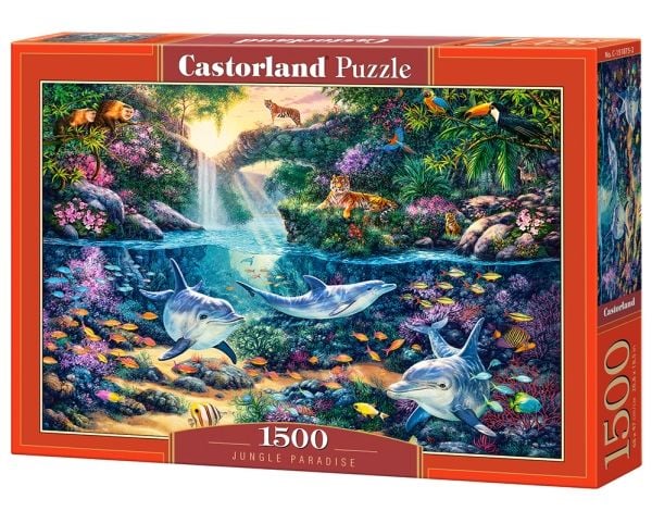 Castorland Jungle Paradise 1500 pcs, 1500 kpl, Kasvit ja eläimistö, 9 vuosi/vuosia