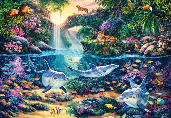 Castorland Jungle Paradise 1500 pcs, 1500 stykker, Flora og fauna, 9 år