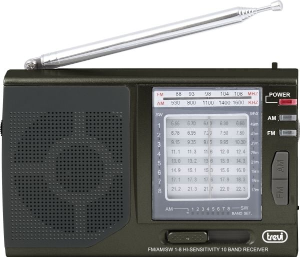 Trevi MB 728, Bærbar, Analog, AM, FM, SW, 87,5 - 108 MHz, 520 - 1620 kHz, 8550 - 22300 kHz