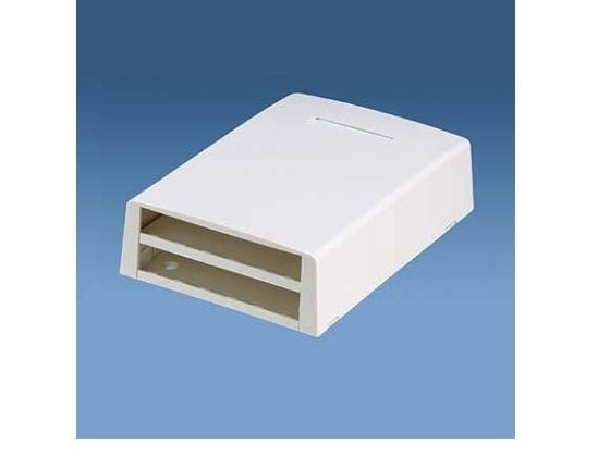 Panduit MINI-COM Multi-Media/Fiber Surface Mount Box - Ytmonteringsbox för nätverk - vit - 12 portar Panduit MINI-COM Multi-Media/Fiber Surface Mount Box - Ytmonteringsbox för nätverk - vit - 12 portar
