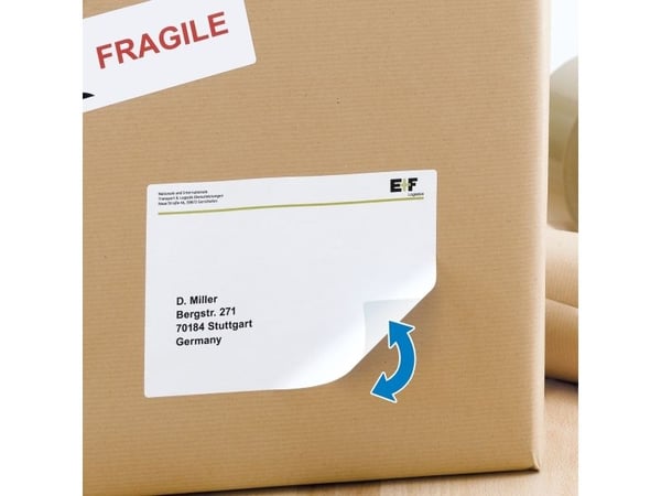 HERMA Special - Papir - matt - flyttbart selv-adhesiv - hvit - 99.1 x 139 mm 400 etikett(er) (100 ark x 4 adresselapper