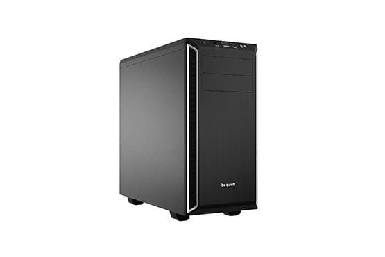 be quiet! Pure Base 600 - Miditower - ATX - ingen strømforsyning - USB/Lyd - Sort/Sølv - (Inkl. 2 x Pure Wings 2 blæsere)
