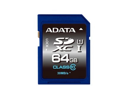 ADATA Premier UHS-I - Flashhukommelseskortti - 64 GB - UHS luokka 1 / Class10 - SDXC UHS-I