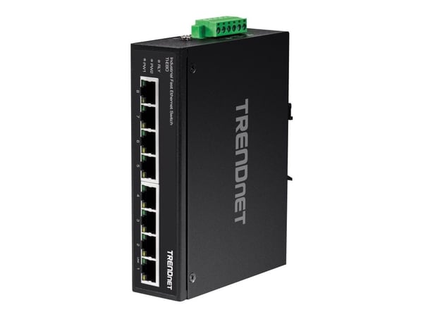 TRENDnet Industrie Switch 8 Port Fast Ethernet L2 DIN-Rail