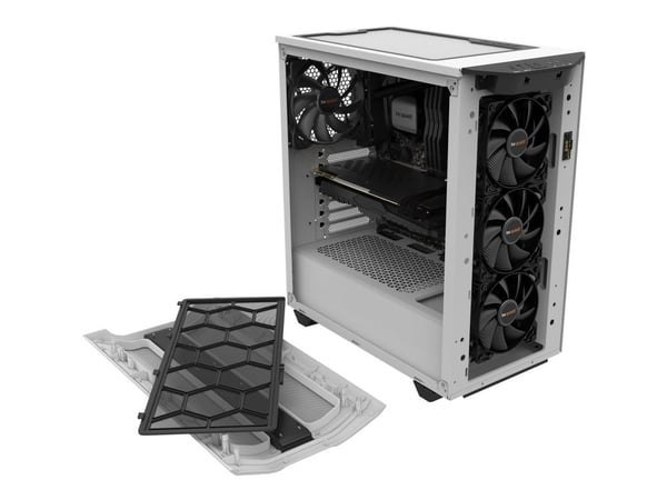 be quiet! Pure Base 500DX - Miditower - ATX - ingen strømforsyning - USB/Lyd - Hvid - (Inkl. 3 x Pure Wings 2 blæsere)