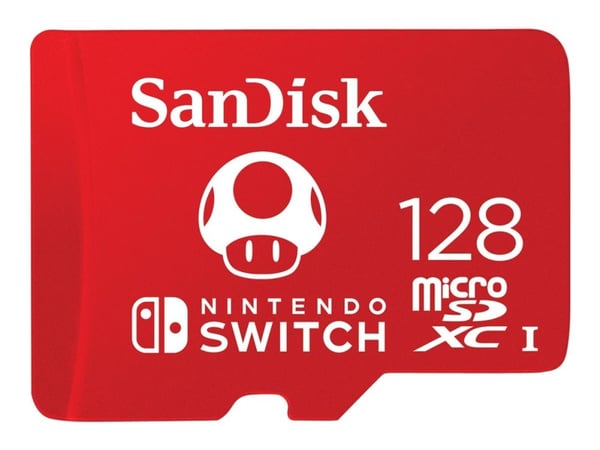 SanDisk - Flashminnekort - 128 GB - UHS-I U3 - microSDXC UHS-I - for Nintendo Switch
