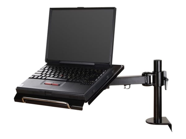 Neomounts NOTEBOOK-D100 - Monteringssett - full bevegelse - for notebook - svart - skjermstørrelse: 10"-22" - skrivebordsmonterbar