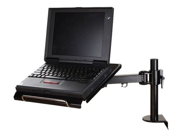 Neomounts NOTEBOOK-D100 - Monteringssett - full bevegelse - for notebook - svart - skjermstørrelse: 10"-22" - skrivebordsmonterbar