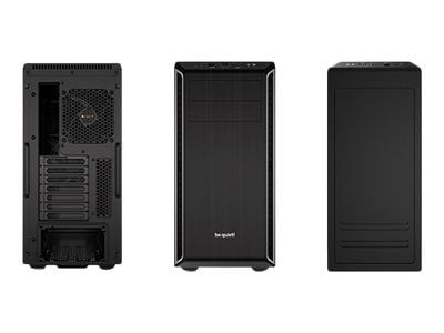 be quiet! Pure Base 600 - Miditower - ATX - ingen strømforsyning - USB/Lyd - Sort/Sølv - (Inkl. 2 x Pure Wings 2 blæsere)