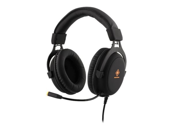 DELTACO GAMING GAM-030 - Hodesett - full størrelse - kablet - 3,5 mm jakk - hvit